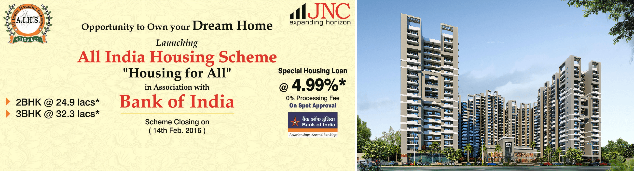 JNC All India Housing Schemes Noida Extension