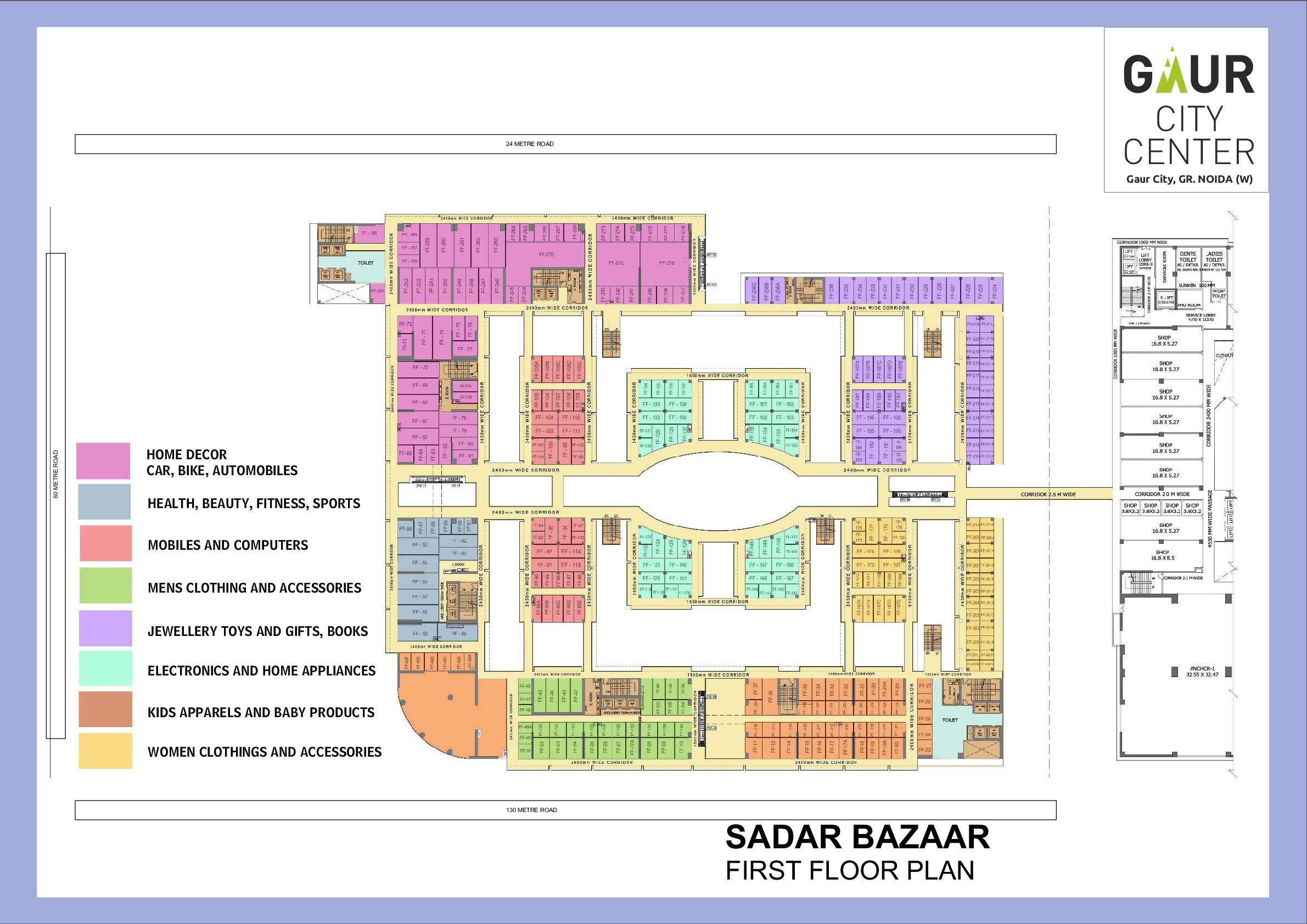 Gaur City Center Noida Sector-77floor plan